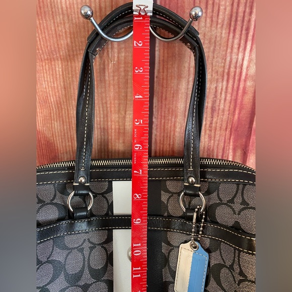 💕COACH💕 Handbag - Black/gray/blue pattern. Super Cute!!! - Picture 5 of 12